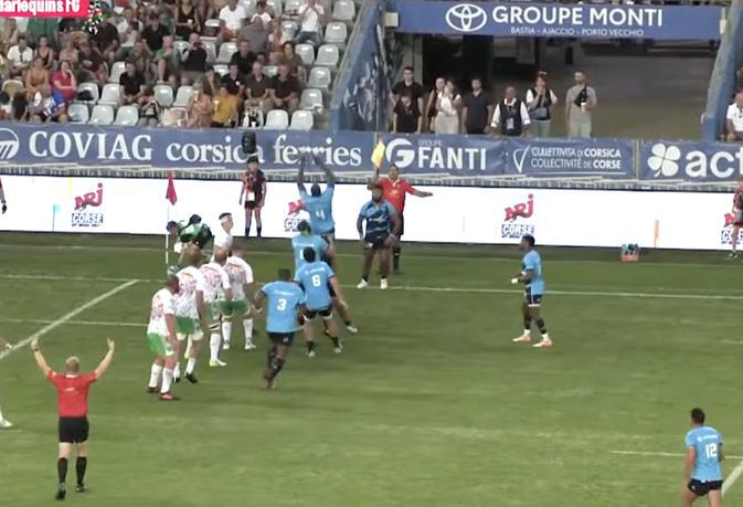 Rugby à Furiani - Montpellier vainqueur du chassé-croisé face aux Harlequins Rugby à Furiani - Montpellier vainqueur du chassé-croisé face aux Harlequins