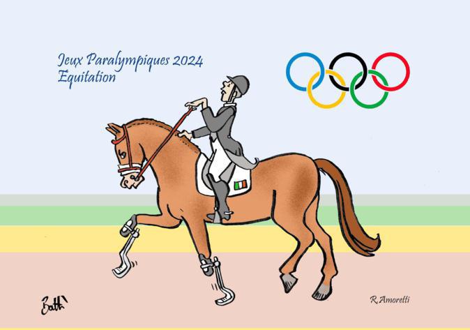 Le dessin de Battì : admirables athlètes paralympiques