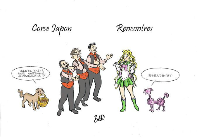 Le dessin de Battì : rencontres culturelles Corse-Japon à Isulamondi