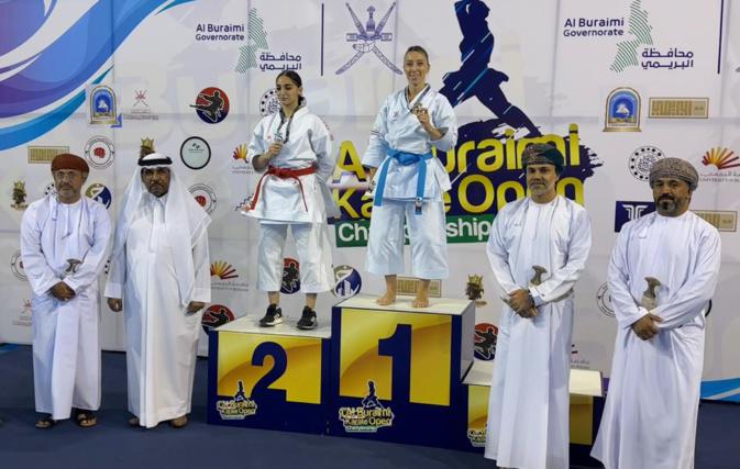 Alexandra Feracci (AC Ajaccio) brille au Karate Open Champioship d'Al Buraimi, à Oman