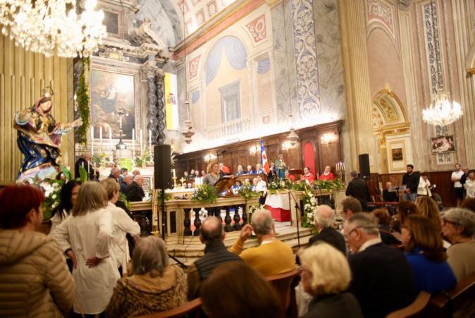 Sainte Cécile, patronne des musiciens, installée à la cathédrale d'Ajaccio