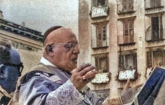 Le futur pape Jean XXIII et 50 000 personnes en 1952 au Couronnement de Notre-Dame de Lavasina à Bastia 