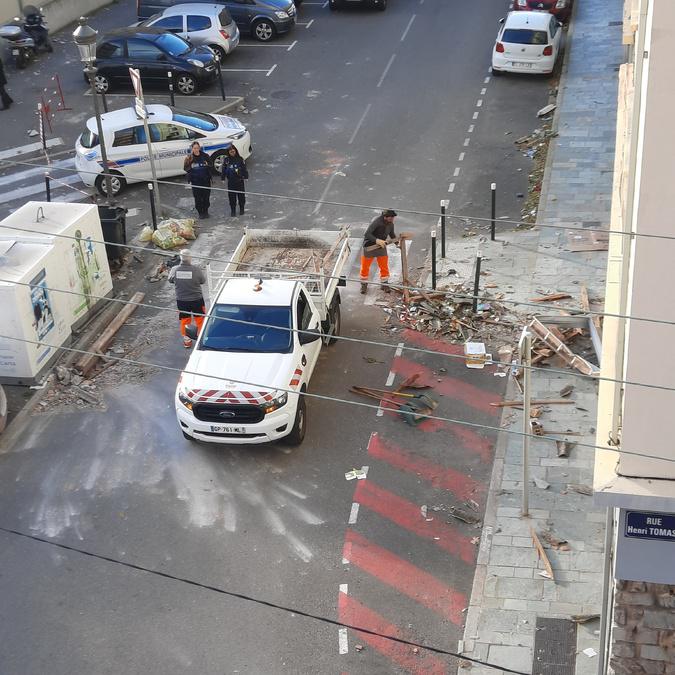 Violents vents à Bastia : une toiture arrachée en centre-ville