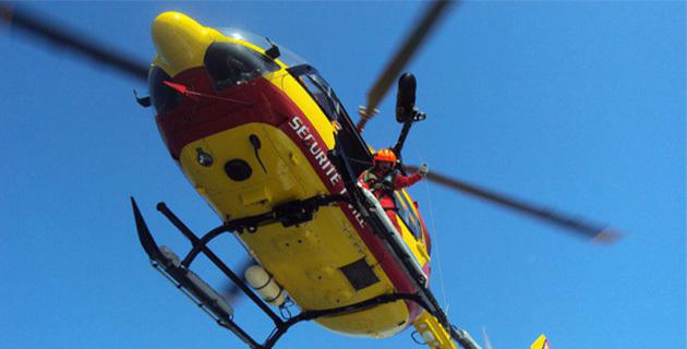 Aghione : une jeune conductrice héliportée à Bastia après un accident