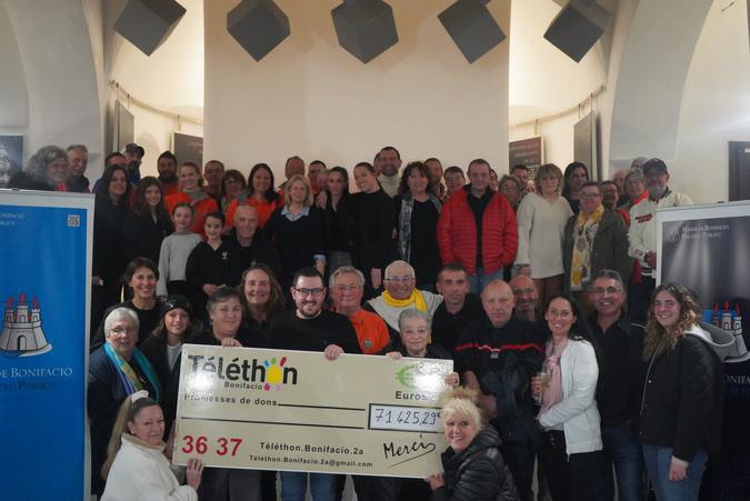 Plus de 71 000 € récoltés pour le Téléthon : Bonifacio dit « merci »