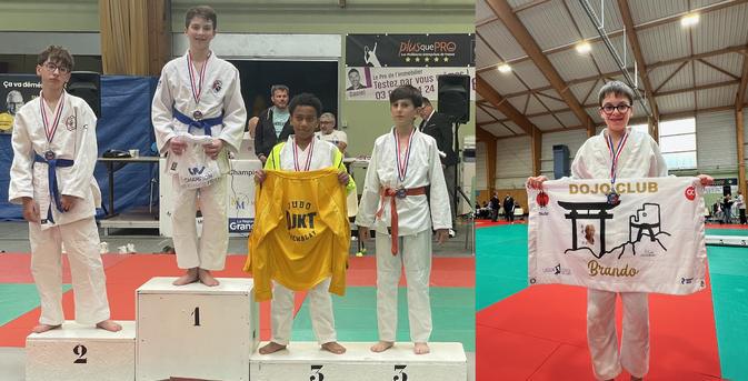 Judo - Ange Olmeta, champion de France FSGT minime, Thomas Joseph-Vedrenne, médaille de bronze