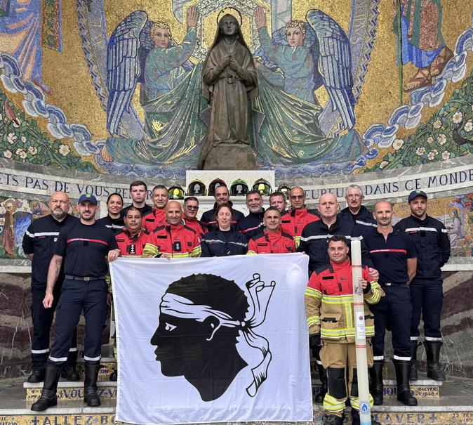 Une délégation de Sapeurs-pompiers de Haute-Corse en pèlerinage à Lourdes