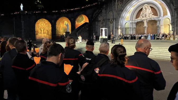 Une délégation de Sapeurs-pompiers de Haute-Corse en pèlerinage à Lourdes