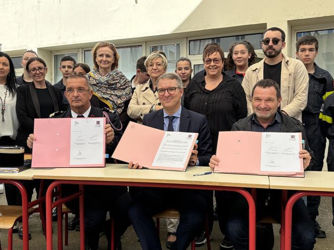 Corte : Une option sapeur-pompier au collège et au lycée pour susciter des vocations