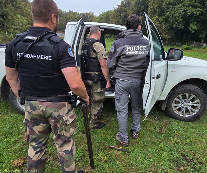 San-Gavino di Carbini : trois chasseurs contrôlés en infraction, des armes saisies