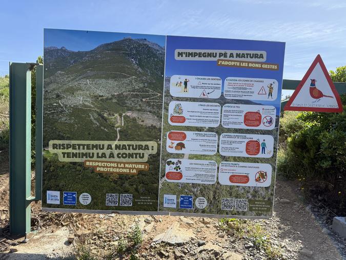 Santa-Maria-di-Lota : des panneaux pour sensibiliser les promeneurs à la protection de l’environnement