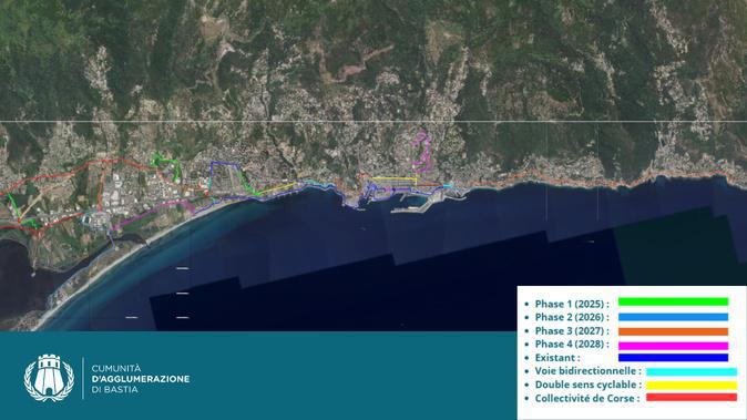 La Communauté d’Agglomération de Bastia lance la construction de 18 km de voies douces