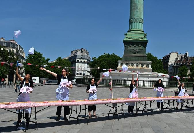 Une militante animaliste corse vise le record du plus long sandwich végan