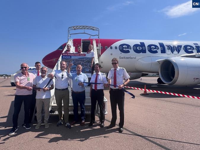 Zurich-Calvi : Edelweiss atterrit pour la première fois à Sainte-Catherine