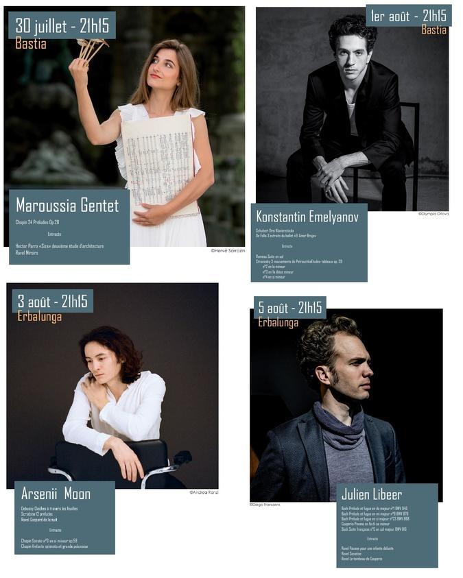 Les Nuits du Piano reviennent à Bastia et Erbalonga du 30 juillet au 5 août Les Nuits du Piano reviennent à Bastia et Erbalonga du 30 juillet au 5 août