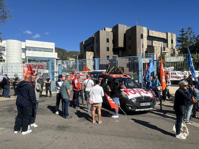 Nouvelle mobilisation syndicale à Bastia contre le projet de budget du gouvernement
