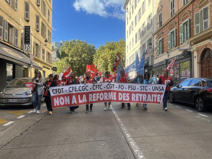 Nouvelle mobilisation syndicale à Bastia contre le projet de budget du gouvernement