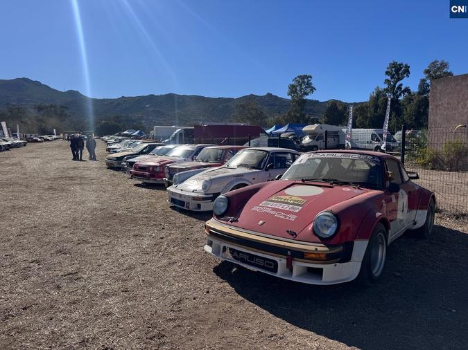 Le Tour de Corse Historique, première spéciale entre Felicetu et Occhiatana