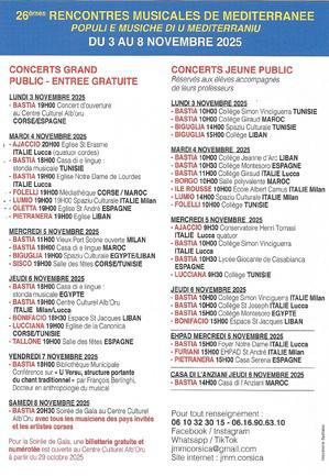 Le Liban, invité des 26èmes Rencontres Musicales de Méditerranée