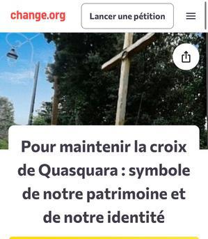 Pétition pour maintenir la croix de Quasquara : déjà plus de 50 000 signatures