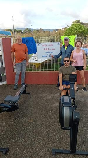 Aviron de la Haute-Corse : 431 km à la rame pour Octobre Rose