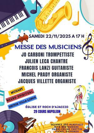 Messe des musiciens à Ajaccio : un rendez-vous entre foi et art