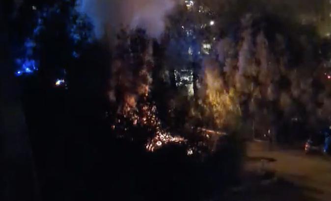 VIDEO - Ajaccio : Voiture en feu au Loretto