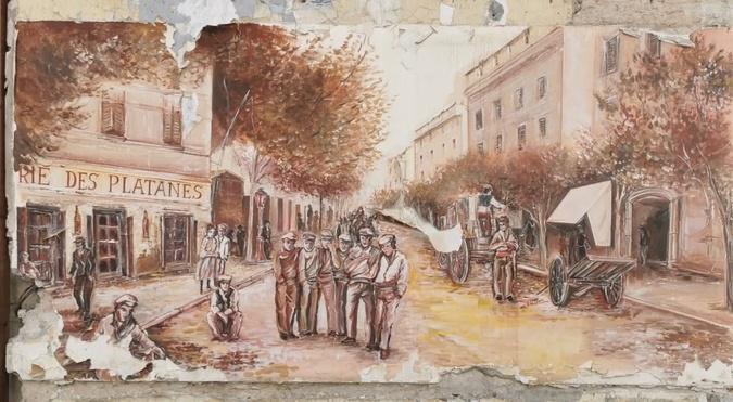 Bastia : du Café Riche, la fresque restera