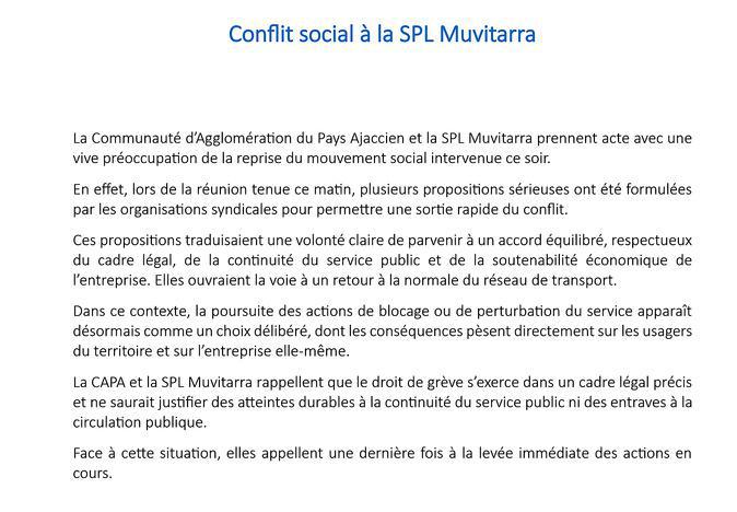 Conflit à Muvitarra : la CAPA durcit le ton après des actions sur le cours Napoléon