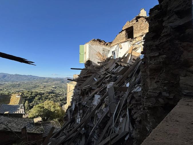Oletta : effondrement d’une maison près de l’église