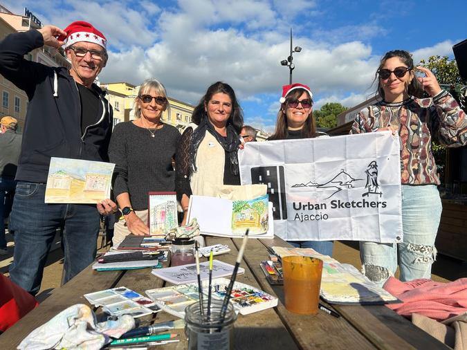 Rencontre avec Urban Sketchers Ajaccio, ces dessinateurs amateurs qui "croquent" la vie urbaine ajaccienne Rencontre avec Urban Sketchers Ajaccio, ces dessinateurs amateurs qui "croquent" la vie urbaine ajaccienne