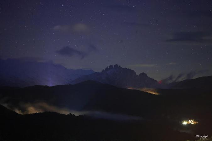 A màghjina - Bavella innevata sott’à e stelle