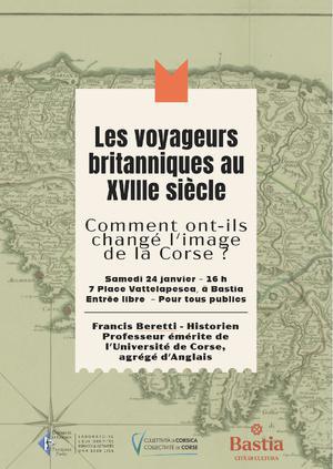 Bastia - Pour ouvrir l'année, Musanostra propose une conférence sur « Les voyageurs britanniques au XVIIIe siècle – Comment ont-ils changé l’image de la Corse »
