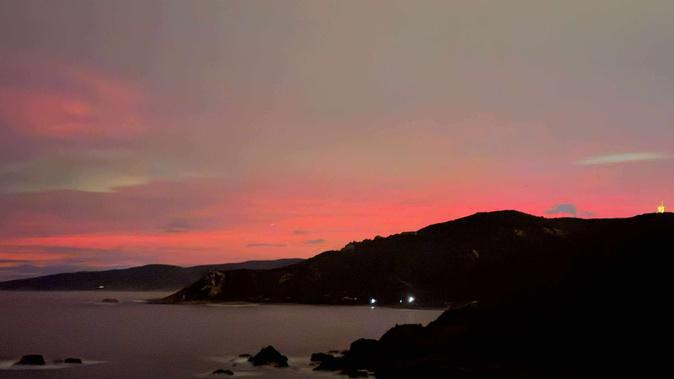 La première aurore boréale de l'année observée lundi à Ajaccio La première aurore boréale de l'année observée lundi à Ajaccio