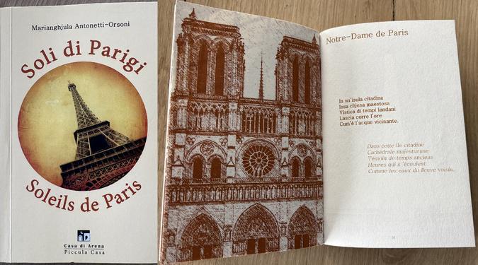 « Soli di Parigi, Soleils de Paris", le petit recueil de poésie bilingue de Marianghjula Antonetti-Orsoni