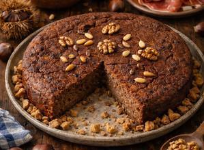 À table - U castagnacciu (gâteau à la châtaigne)