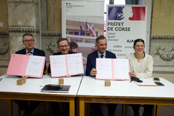 L’État, le rectorat et la Collectivité de Corse s’engagent pour une meilleure égalité des sexes dans les parcours scolaires L’État, le rectorat et la Collectivité de Corse s’engagent pour une meilleure égalité des sexes dans les parcours scolaires