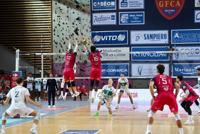 MSL Volley - Le GFC Ajaccio battu par Tourcoing au Palatinu