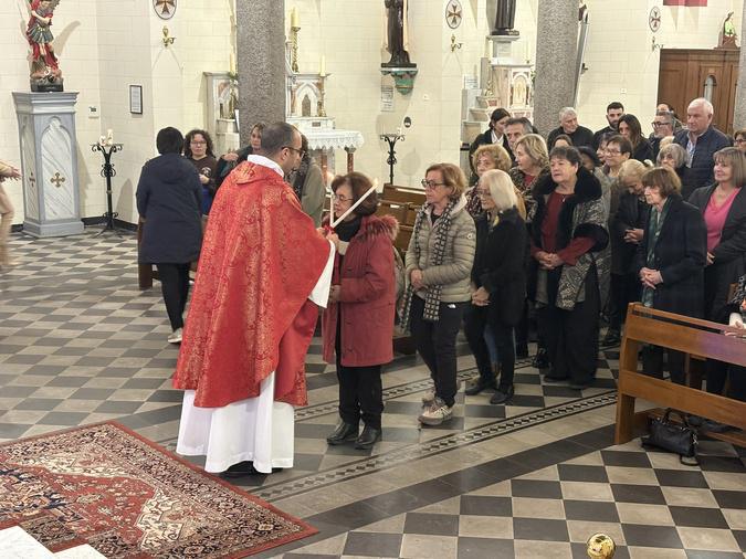 Bastia -Tradition respectée à Notre-de-Lourdes avec la bénédiction des gorges.