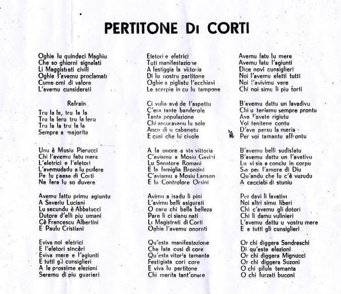 Corte - Quand Partitone et Partitellu se faisaient la guerre !