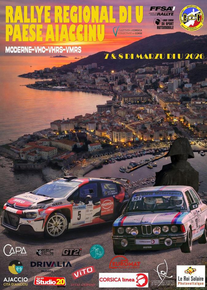 Le 13e Rallye régional di u Paese Aiaccinu se déroulera ce week-end Le 13e Rallye régional di u Paese Aiaccinu se déroulera ce week-end