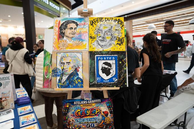 À Sarrola-Carcopino, le centre commercial l'Atrium a accueilli la fête du timbre