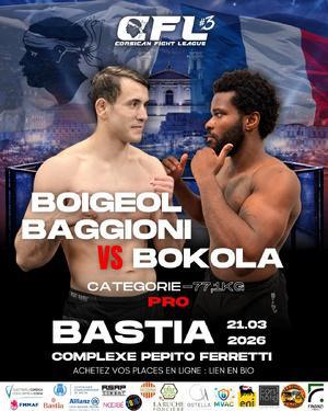 Sports pieds/poings : 3ème édition du Corsican Fight League de Bastia Sports pieds/poings : 3ème édition du Corsican Fight League de Bastia