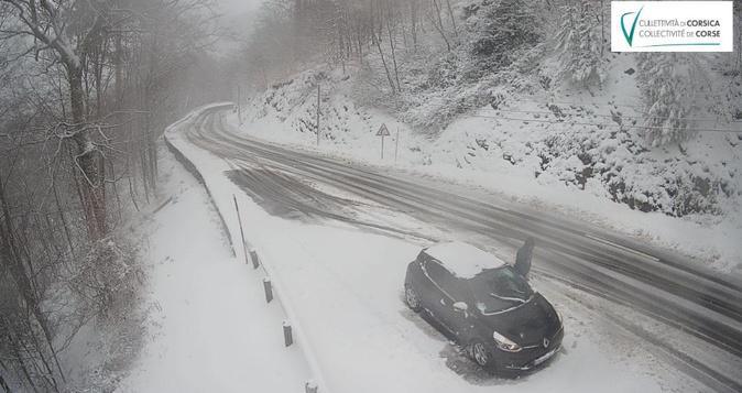 Mauvais temps : Circulation difficile à Vizzavona