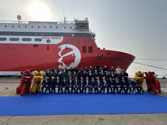 Corsica Linea réceptionne officiellement son nouveau navire Corsica Linea réceptionne officiellement son nouveau navire