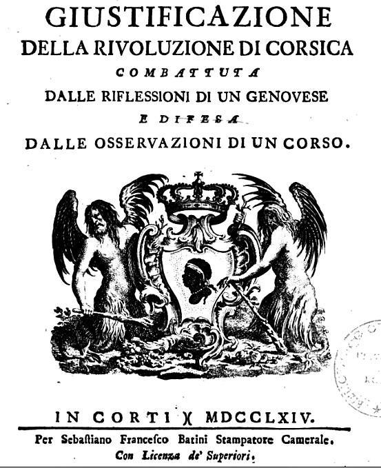 La Collectivité de Corse fait l'acquisition de la Giustificazione de Don Gregorio Salvini