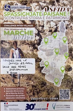 Brando : Une sensibilisation à la marche active à Erbalunga Brando : Une sensibilisation à la marche active à Erbalunga