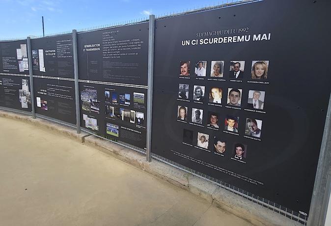 Furiani : une fresque inaugurée aux abords du mémorial du stade Armand-Cesari