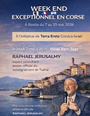 Bastia -Terra Eretz Corsica accueille Raphaël Jerusalmy. Corsica-Palestina s'insurge Bastia -Terra Eretz Corsica accueille Raphaël Jerusalmy. Corsica-Palestina s'insurge