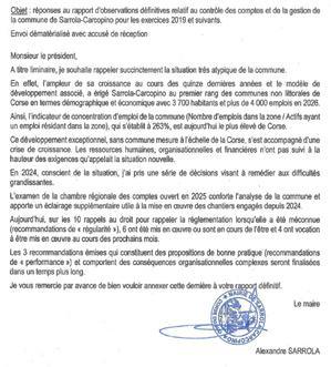 Sarrola-Carcopino : la Chambre régionale des comptes pointe de graves dérives de gestion Sarrola-Carcopino : la Chambre régionale des comptes pointe de graves dérives de gestion